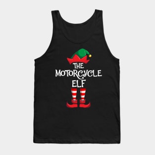 Motorcycle Elf Matching Family Christmas Tank Top